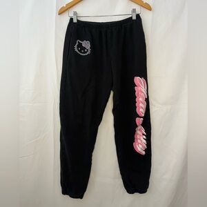 Forever 21 Black and Pink Hello Kitty Kids Joggers